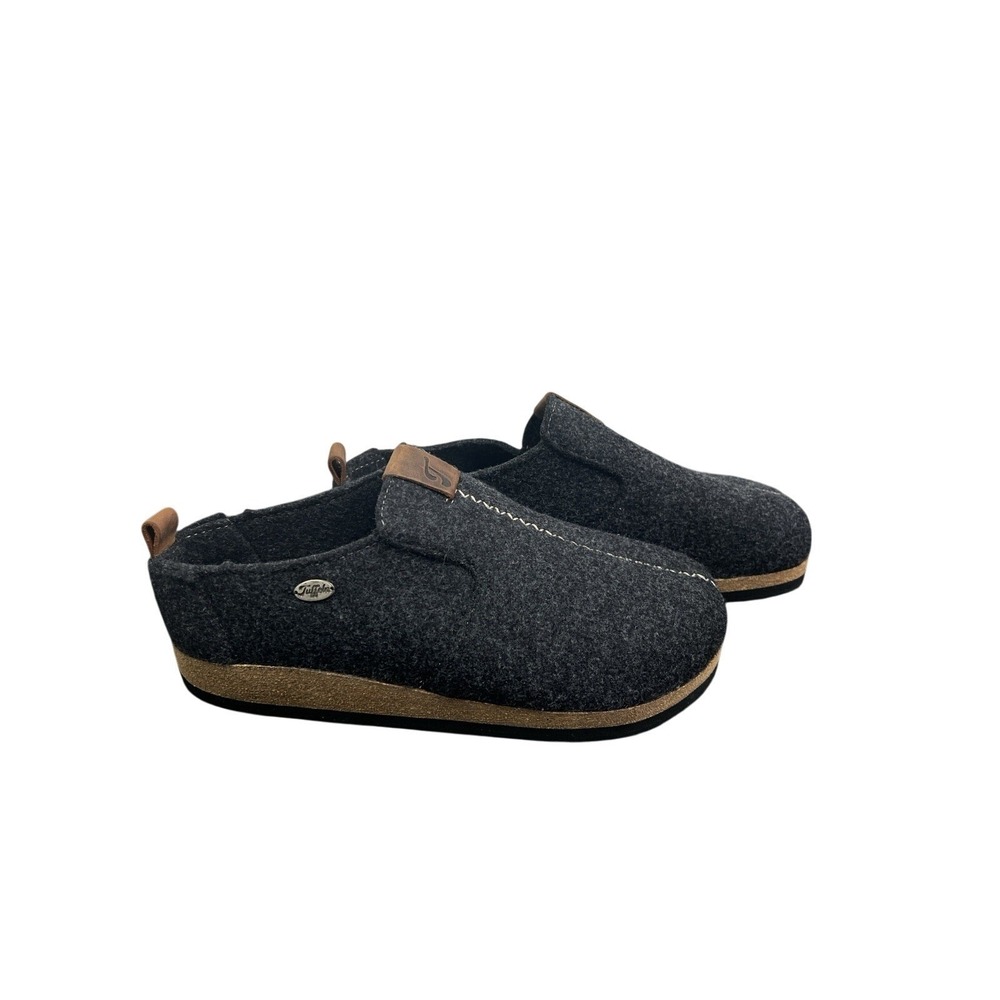 Tuffeln Wool Felt Clog Slippers‎ Gray Cork Sole Men's 44 Comfort Cozy House Shoe